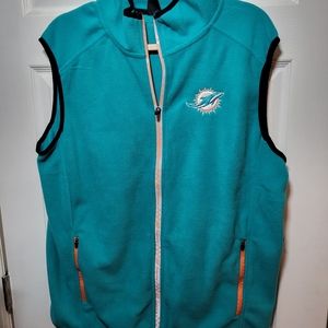 Offical NFL Miami Dolphins Team Apparel mens large vest